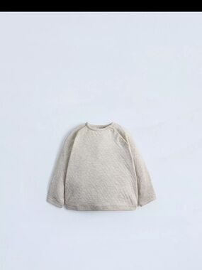 Zara Set top and pant Light Beige Baby